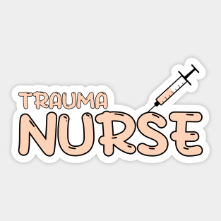 Trauma Nurse Orange Sticker